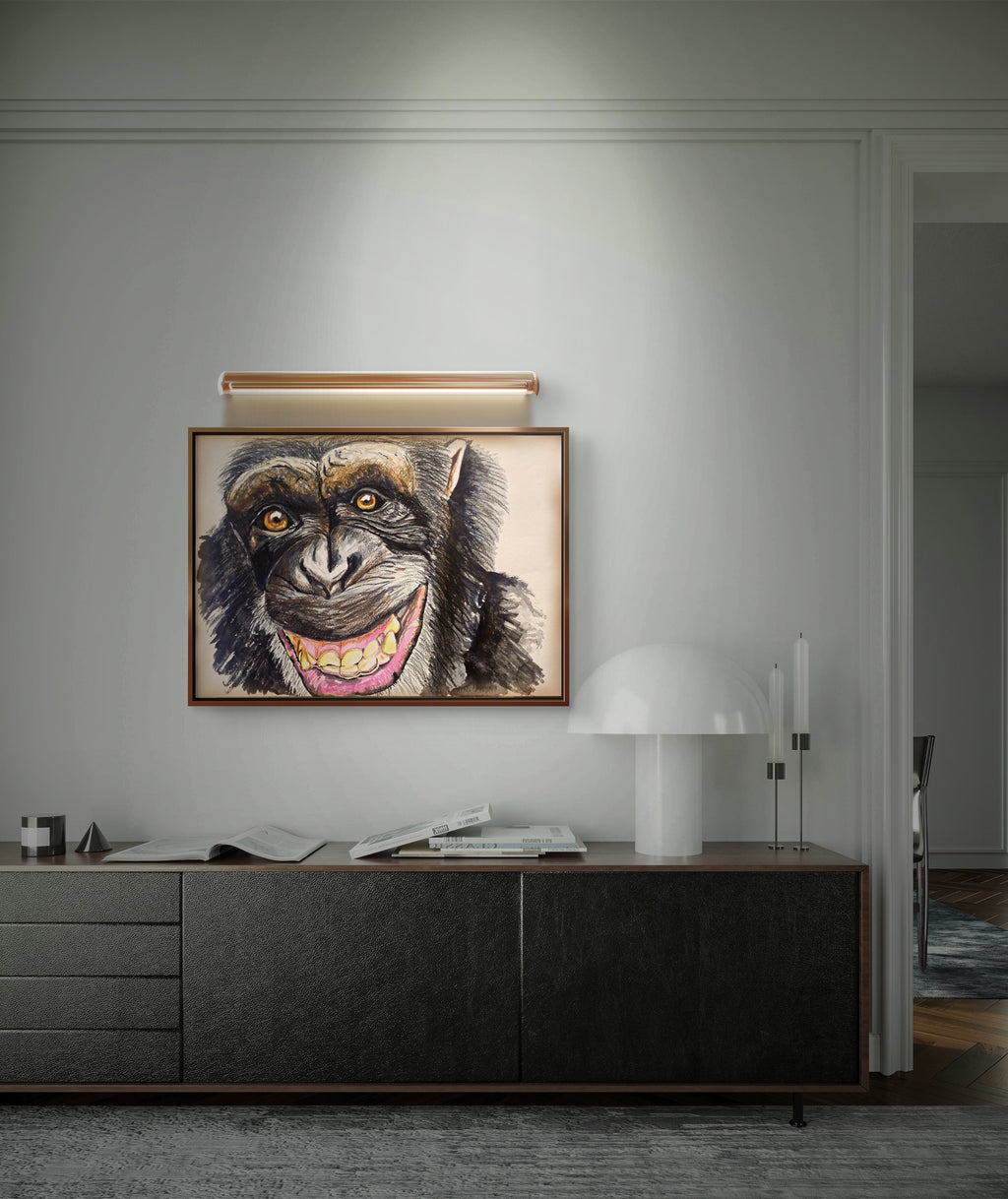 A3 Cheeky Chimpanzee Print (FREE UK postage)