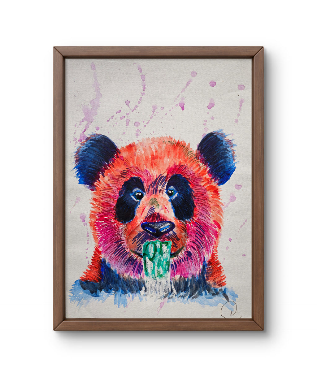 A3 Funky Panda Print