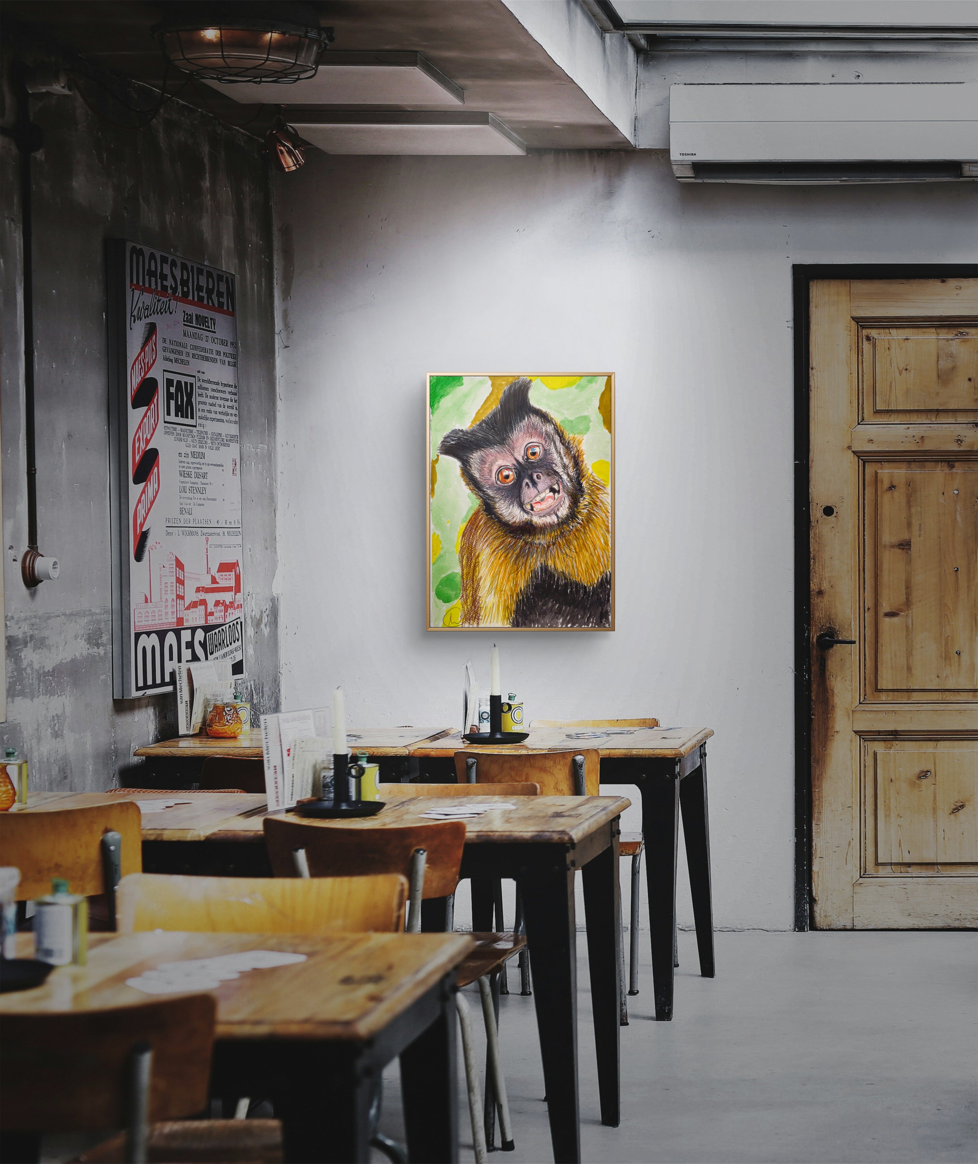 A3 Tufted Capuchin Print (FREE UK postage)